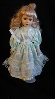 Vintage Porcelain Baby Doll w/stand