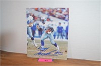 Barry Sanders Hall of Famer Autographed 8 X 10
