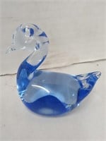 Blue Glass Swan