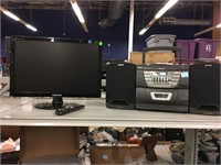 Samsung 22in screen and Sony CD Radio