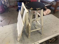 TABLE AND STOOL