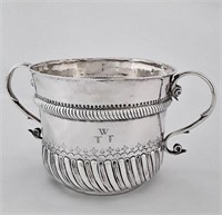 WILLIAM III, TWO-HANDLED SILVER CUP