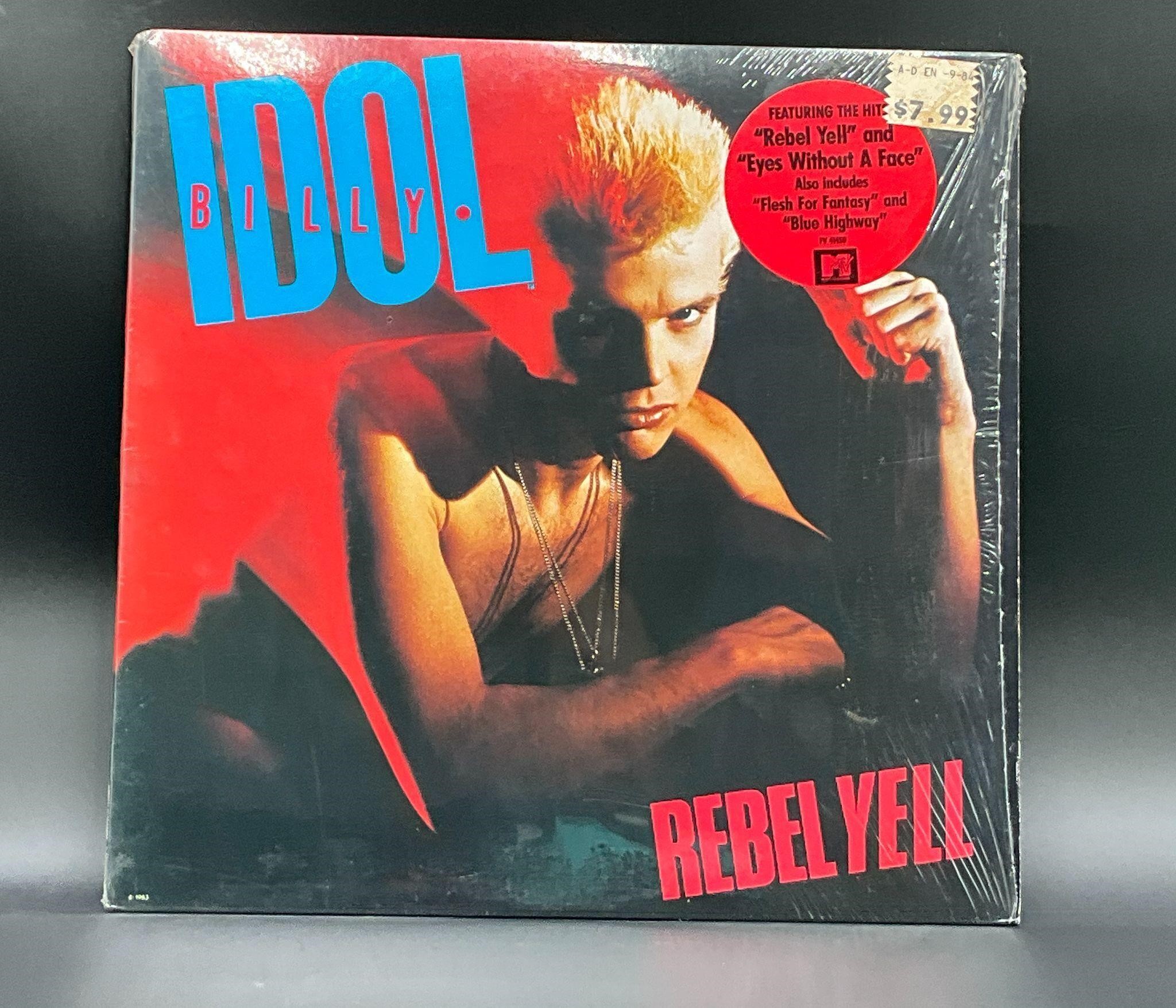 1983 Billy Idol "Rebel Yell" Shrink & Hype Sticker