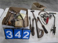 GROUP TOOLS - HAMMER, CLAMP, FILE, CLIP BOARD