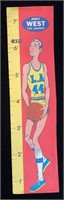 1969-70T Basketball #2 Jerry West Ruler