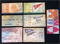(7 Asst) 1950's College Football Ticket Stubs