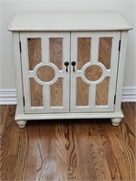 Shabby Chick Painted White Console Cabinet