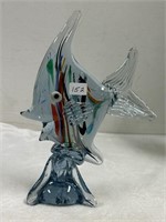 Blue Glass Art Fish