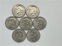 7pcs U.S. IKE $1 Coins