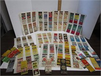 LOT OF 80+VINTAGE MATCH BOOK COVERS ADV.