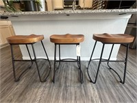 3PC COUNTER STOOLS