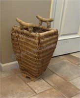 HANDMADE WICKER BASKET UMBRELLA BASKET