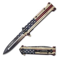 Tac Force Spring Assisted Knife American Flag