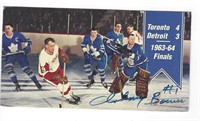 JOHNNY BOWER AUTOGRAPHED 1995 PARKIE WITH COA