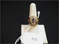 10K yellow gold class ring for 1973 Quincy HS