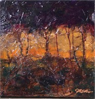 "SUNSET" BY JIM ELLIS OIL ON CANVAS