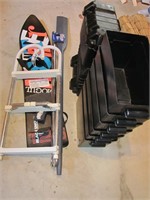 Battery Boxes, Ski Rope Pole, Ladder, & Snow Board