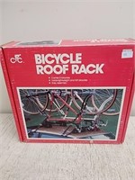 Automotive bicycle roof rack