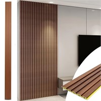 Art3d WPC Slat Wall Panels  8-Pack 108x6 Inch