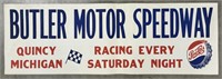 3-1/2ft Vintage Butler Speedway Pepsi Race Poster