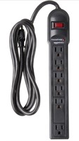 (New) Amazon Basics 6-Outlet Surge Protector