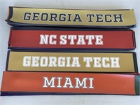 Large Group of Magnetic University Bumper Stickers