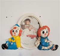 Raggety Anne and Andy wall hanging picture frame