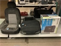 Booster seat, chair massager and crosscut