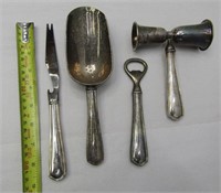 Waterford Silverplate Bar Tools