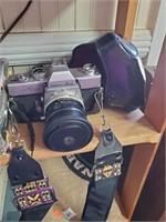 Minolta SRT 101 Camera & Case & Strap