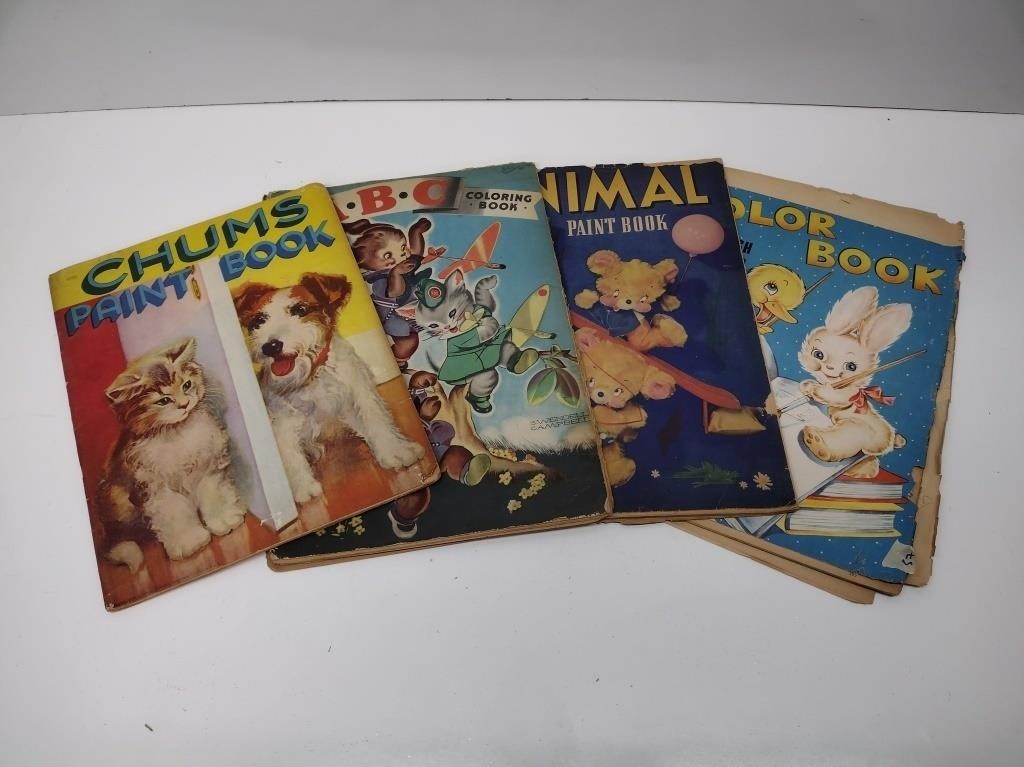 Vintage Coloring Books