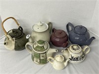 Assortment of Glass Tea Pots (Sizes Vary)