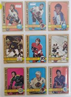 9 1972-73 OPC Cards incl 2 Rookies