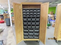 Custom Built Wooden Nut/Bolt Organizer Cabinet 1o2