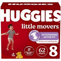 Huggies Size 8 Diapers, Little Movers Baby