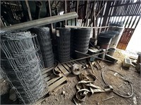 Wire Fencing, Barrel, Gas Cans, Misc