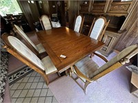 Dining Room Table With 6 Padded Chairs