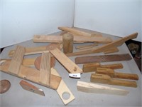 Feather Boards, Wedge Maker, various wooden piece