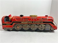 1950s Red Silver Mountain Express Toy Train Japan