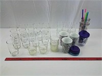 Miscellaneous cups and glasses