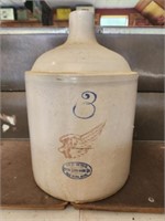 Red wing stoneware number 3 jug damaged