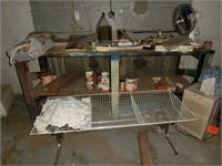 picking rights work bench, wire drying rack,