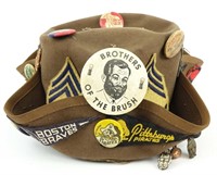 Baseball Pins + Pennant Hat - Vintage