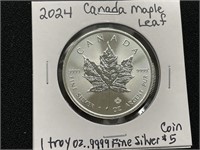 2024 Canada $5 Maple Leaf