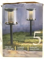 Solar Pathway Lights 5 Pack *pre-owned