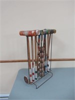 Vintage Croquet Set/Ensemble croquet vintage