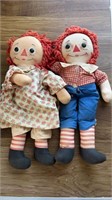 Vintage Raggedy Ann & Andy w/ Knickerbocker