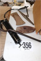 Axe Head, Pick Head, Grease Gun & Misc.