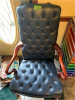 Blue Kimball office arm chair