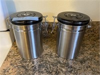 Two coffee containers